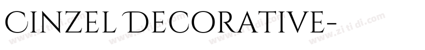 Cinzel Decorative字体转换